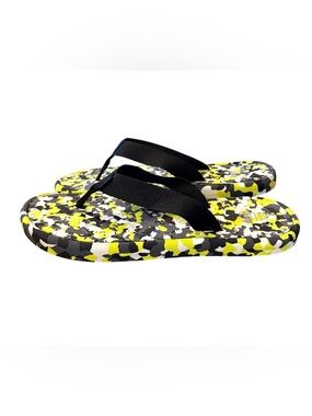 REI CO-OP Unisex Recycled Wide Strap Black Camo Flip flops Sz M 10- W 11